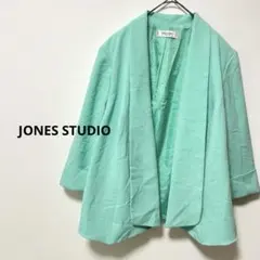 JONES STUDIO ミントグリーン テーラードジャケット　肩パッド　入学式