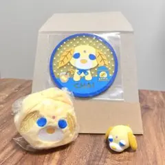 お茶犬 チャイ シュシュ・ラバーコースター・フィギュアセット