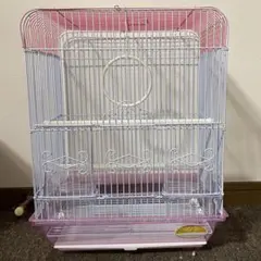 マルカン 鳥かご ケージ ピーチ(クリアピンク)のサムネイル
