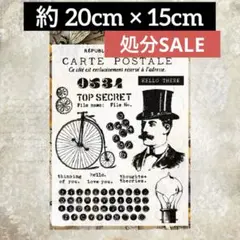 st- 14／クリアスタンプ／シリコンスタンプ／コラージュ素材　透明スタンプ