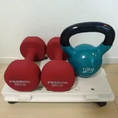 PROIRON ダンベル 8kg 2個/FIELDOOR ケトルベル 10kgのサムネイル