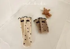 【新品未使用】今冬新作 valubebe ハート柄 フリル靴下 韓国子供服