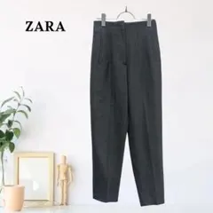 zk792 XS ZARA カジュアルパンツ テーパード アンクル丈 きれいめ