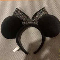 ミッキーマウス耳カチューシャ ビーズ装飾