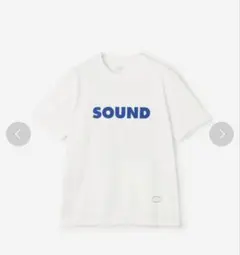 【Bshop】SOUND ロゴプリント 半袖Tシャツ ホワイト