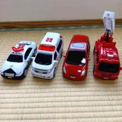 パトカー・救急車・消防車　車セット