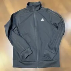 adidas 黒 ジャージジャケット XS