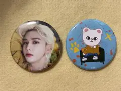 ●スキズ　SKZOO ヒョンジン【Jiniret ジニレット】缶バッジ　セット