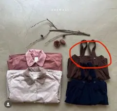 韓国子供服　oatmeal スカート　コーデュロイ　ワンピ　ワンピース