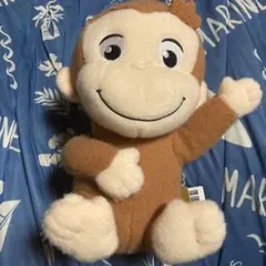 おさるのジョージ ぽってりLぬいぐるみ ふわもこ 座りポーズ