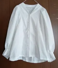 ユアーズ ボリュームスリーブシャツ　ホワイト　L