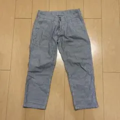 ストライプ クロップドカジュアルパンツ Mのサムネイル