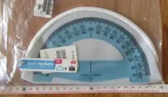 分度器デザイン ケース コインケース 小物入れ ビニール製 ユニーク 匿名配送のサムネイル