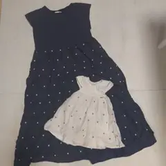 【親子リンク・80cm/Free】petit main/LIEN ワンピース