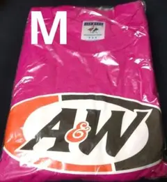 A&W ピンク Tシャツ Mサイズ