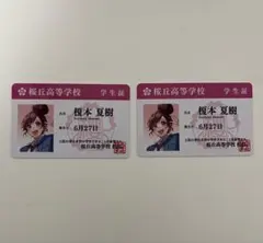 HoneyWorks 榎本夏樹 学生証 2枚セット