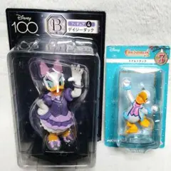 ディズニー Happyくじ フィギュア デイジー ドナルド 2点セット