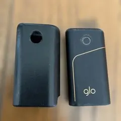 glo ブラック 電子タバコ本体(革製カバー付き)