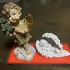 天使の彫刻付き陶器製ボックス - メルカリ