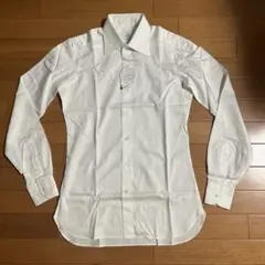 【新品】STRASBURGO ストラスブルゴ 白無地ドレスシャツ 37 ブロード