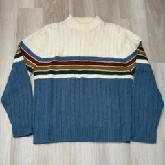 70s Jantzen ケーブル編み ニット セーターのサムネイル