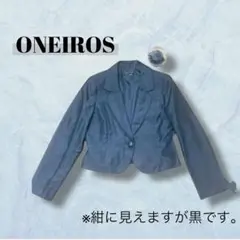 ONEIROS 17ARフォーマルジャケット 丈短め 光沢感 ゆったりめ4834