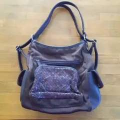 バック ショルダー リュック 2way 茶