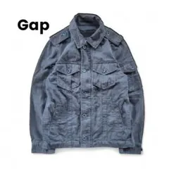 Gap ギャップ コットンジャケット ダークグレー ミリタリージャケットのサムネイル