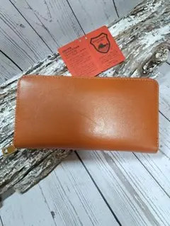 現品限り☆新品☆国産栃木レザー☆本革☆ラウンド型長財布☆送料無料☆市販商品☆