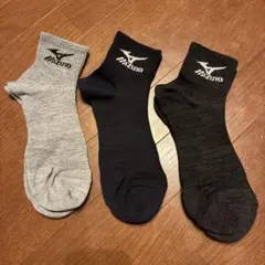 MIZUNO メンズ ソックス 3足セット