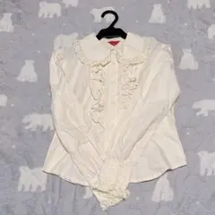 BABY生成り長袖ブラウス