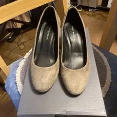 Fabio Rusconi 37 24.0 パンプス スエード ラメ ブラウン