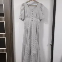 archives アルシーヴ パール釦刺繍切替ワンピース Mサイズ