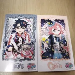 ひみつのアイプリ　ブロマイド風ステッカー　七浦おとめ　七浦すばる