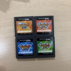 イナズマイレブンDSソフト 4本ジ・オーガ スパーク　ボンバー　ファイアセット