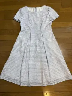 courreges 半袖ひざ丈ワンピース アイスブルー 38のサムネイル