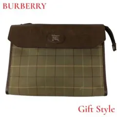 BURBERRY バーバリー チェック柄 クラッチバッグ セカンドバッグ