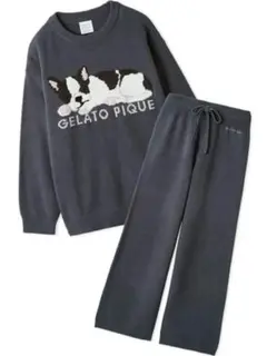 ジェラートピケ sleeping dogジャガードプルオーバー&ショートパンツ