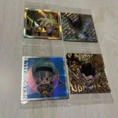 ドラゴンボールウエハース　孫悟飯、セル、ブルマ、ゴテンクスセット