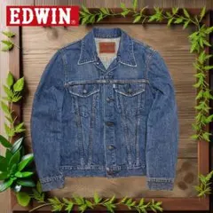 ビンテージ加工　EDWWIN　デニムジャケット　Gジャン　Ｍ　ブルー　3rd