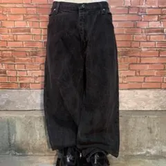 00s wrangler ブラックデニムパンツ 40×30 ワイド アメカジ
