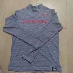 NEW BALANCE ストライプハイネックシャツ 11906