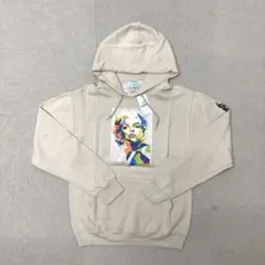 新品　ACF マリリン・モンロー　パーカー　長袖　裏起毛　ベージュ　Sサイズ