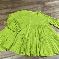 PAGEBOYS ライムグリーン 長袖チュニック F - メルカリ