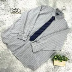 Lands’ End シャツ オックス 灰 19-35 BIG