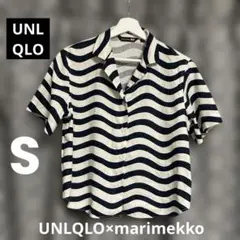 UNIQLOマリメッココラボ　リネンブレンドオープンカラーシャツ