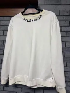 RTEG スウェット ホワイト 刺繍ロゴ メンズ Lサイズ