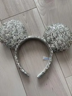 ディズニーカチューシャ　ミッキーマウス　スパンコール