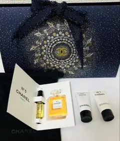 新品未使用　シャネルNo.5サンプル＋セラム×2 ミニ巾着・ショッパー付き