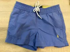 POLO 青ハーフパンツ ウエストゴム